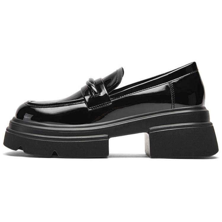 Лоферы DAPHNE Women's High Journal Лоферы 6 см Женские Черные - изображение 1