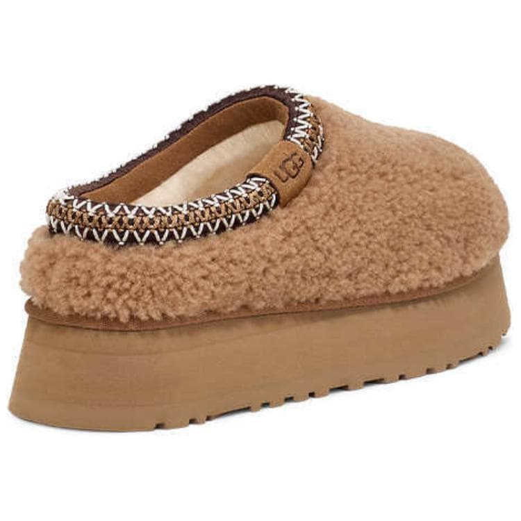 Сандалии UGG Tazz Платформа Кудрявый С флисовой подкладкой Мюли Устойчивые к истиранию и скольжению Домашние тапочки Женские - изображение 4