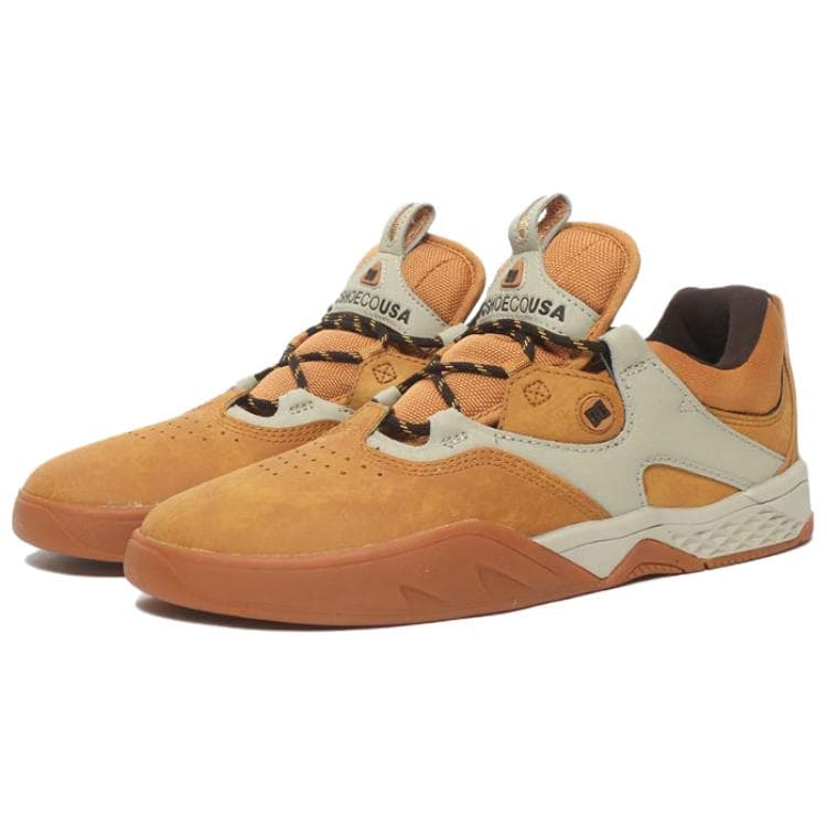 Кроссовки DCSHOES KALIS Спилок коровьей кожи Удобная ретро обувь Лоу-топы Повседневная Мужская Коричневый - изображение 3