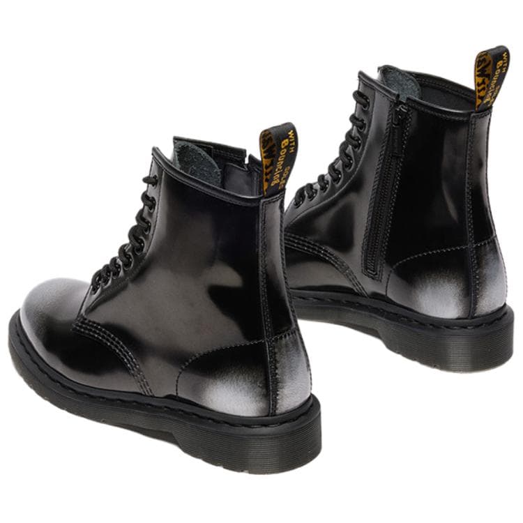 Ботинки Dr.Martens 1460 Коровья кожа Короткие армейские ботинки Унисекс Серебристо-черный - изображение 3