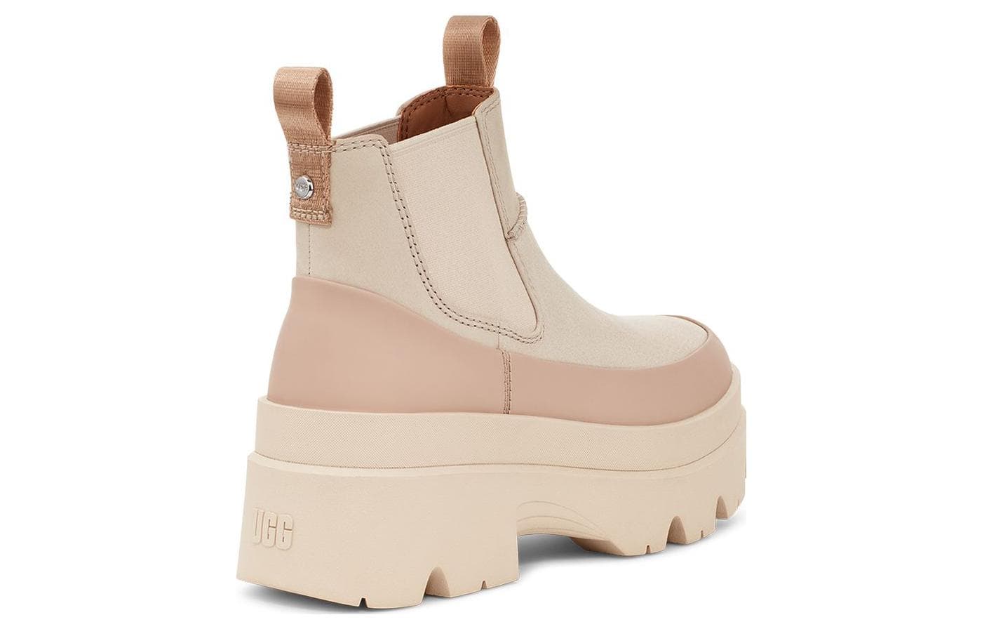 Ботинки челси UGG Кожа Короткий Челси Женские Цвет морской соли - изображение 5