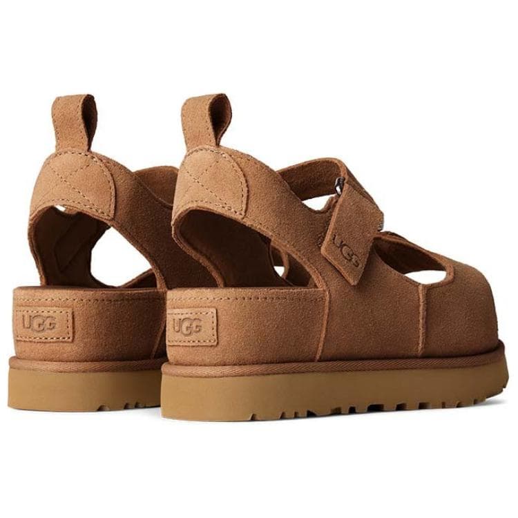 Шлёпанцы UGG Goldenstar Hi One Шнуровые Сандалии Женские Каштановые - изображение 2