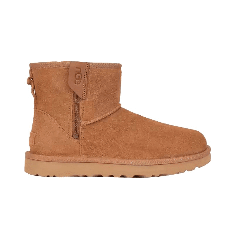 Ботинки зимние UGG Овчина Термический Амортизирующий Противоскользящий С флисовой подкладкой Модный Универсальный Короткий - изображение 2