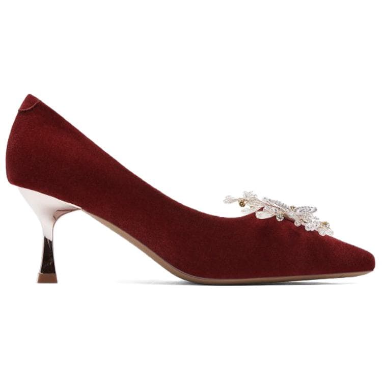 Туфли DAPHNE Wedding Shoes Collection Низкий каблук Высокий каблук 6 см Женский Красный - изображение 3