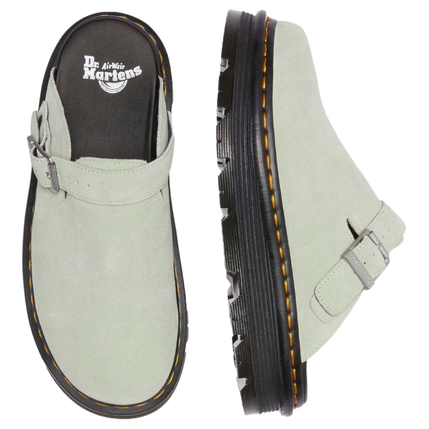 Сандалии Dr.Martens ЭВА Без специальных функций Закрытые тапочки Унисекс Зеленый - изображение 6