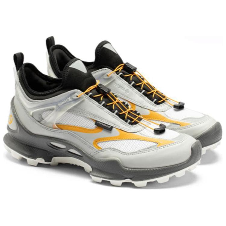 Кроссовки для бега Ecco Biom C Trail Дышащий Low Top Trail Беговые кроссовки Мужской Бело-серый - изображение 3