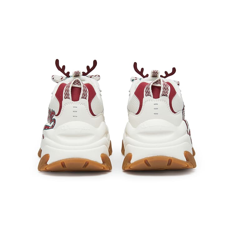 Кроссовки Champion Low Top Crepe Sneakers Женские Молочно-белый Team Красный - изображение 4