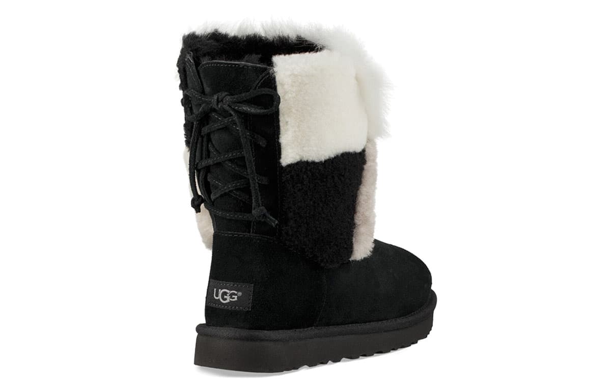 Ботинки зимние UGG Classic Short Patchwork Fluff - изображение 4