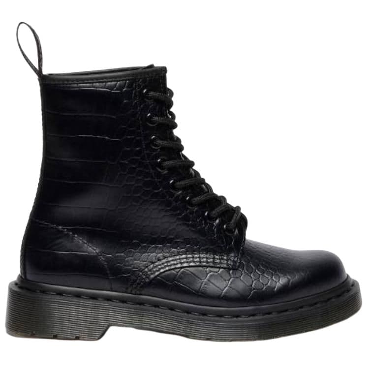 Ботинки Dr.Martens Croc EMBOSS Короткий Мартин Ботинок Женские Черные - изображение 2
