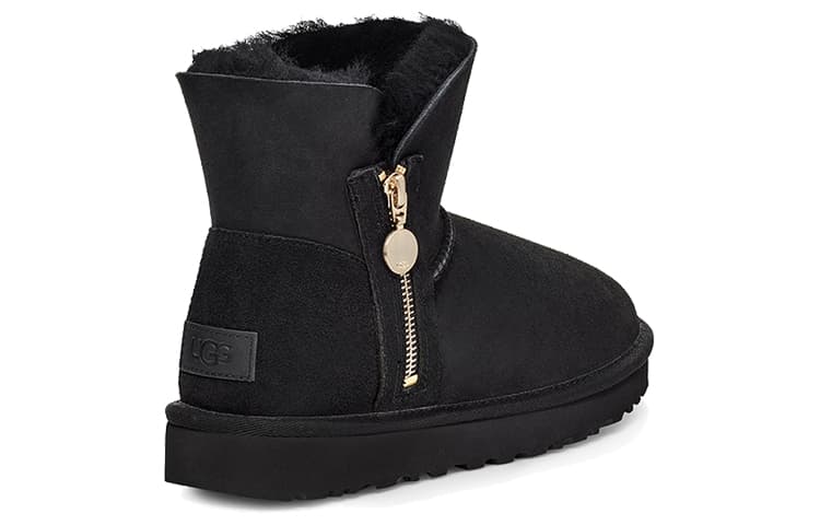 Ботинки зимние UGG Bailey Zip Mini Black - изображение 4