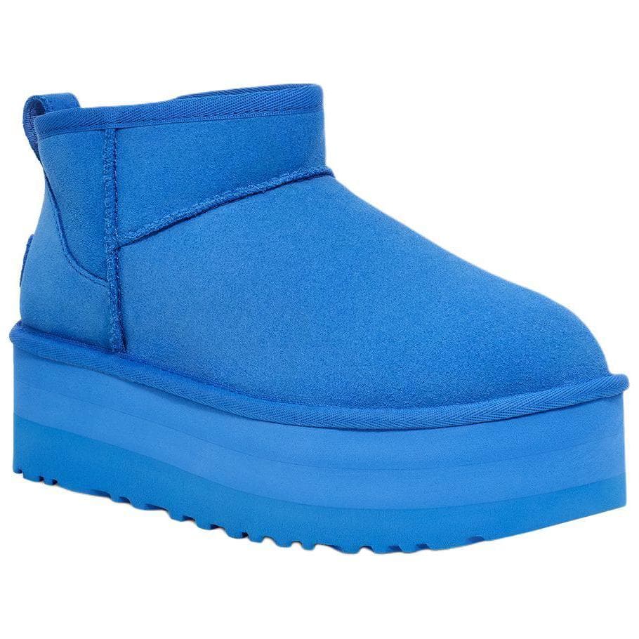 Ботинки зимние UGG Корова Спилок С флисовой подкладкой термический круглый носок Короткий снегокат Женские Синий - изображение 3