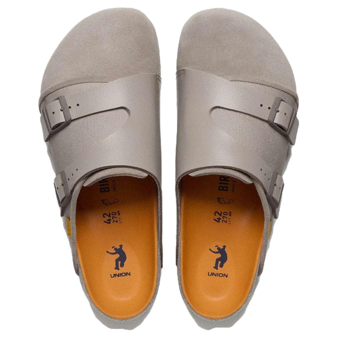 Сандалии Birkenstock ЭВА Устойчивые к истиранию Закрытые тапочки Унисекс Бежевый Умбра - изображение 3