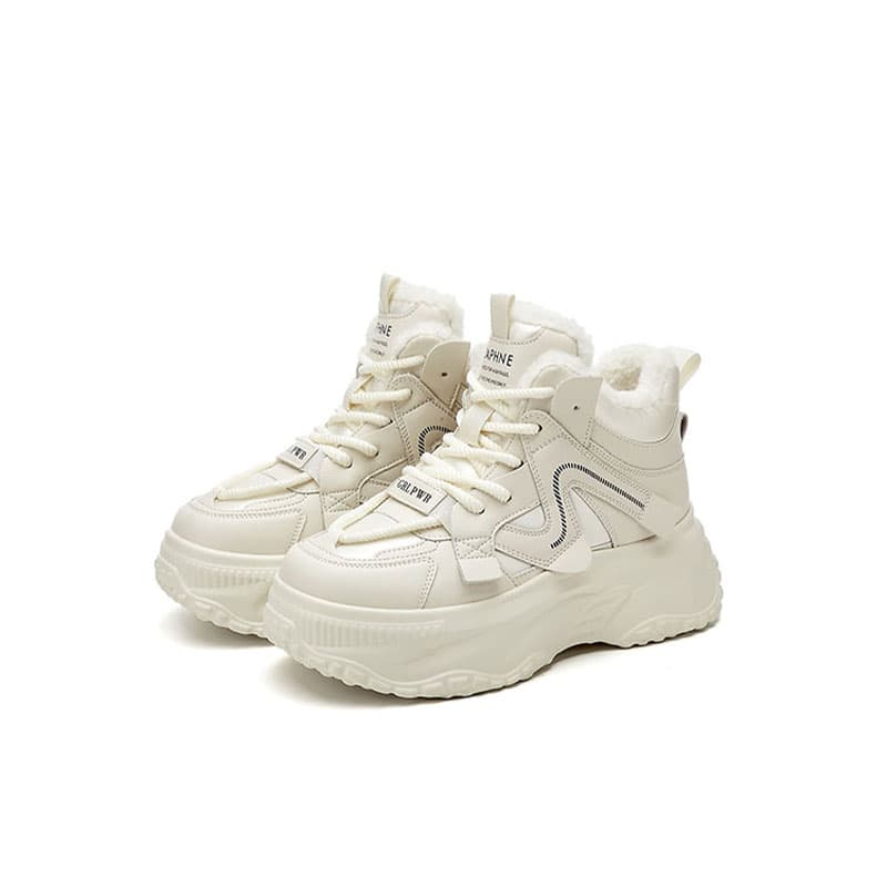 Кроссовки DAPHNE Slip-resistant MID Top Cushioned Sneakers Women's DAPHNE Slip-resistant MID Топ Кроссовки с толстой подошвой Женские - изображение 3