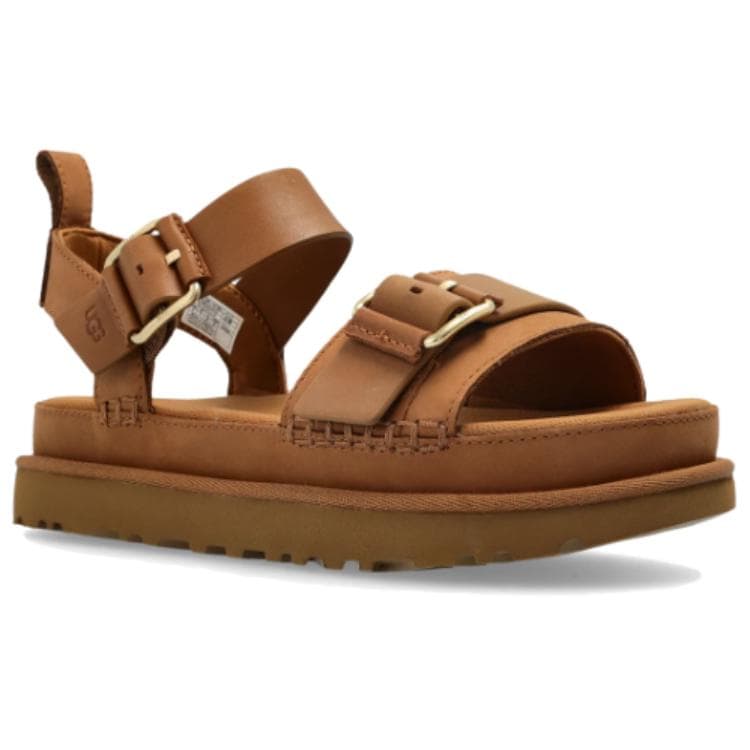 Шлёпанцы UGG GOLDENSTAR Villa one Шнурованные Сандалии Женские Коричневые - изображение 2