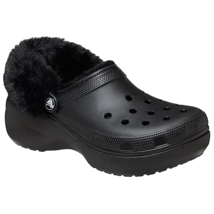 Сабо Crocs Classic Platform Lined Clog Sabo Черный Женские - изображение 3