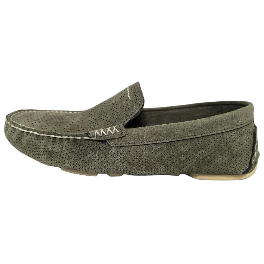 UGG HENRICK Stripe PERF Лоферы с резиновой подошвой Мужские Мохово-зеленый - изображение 1