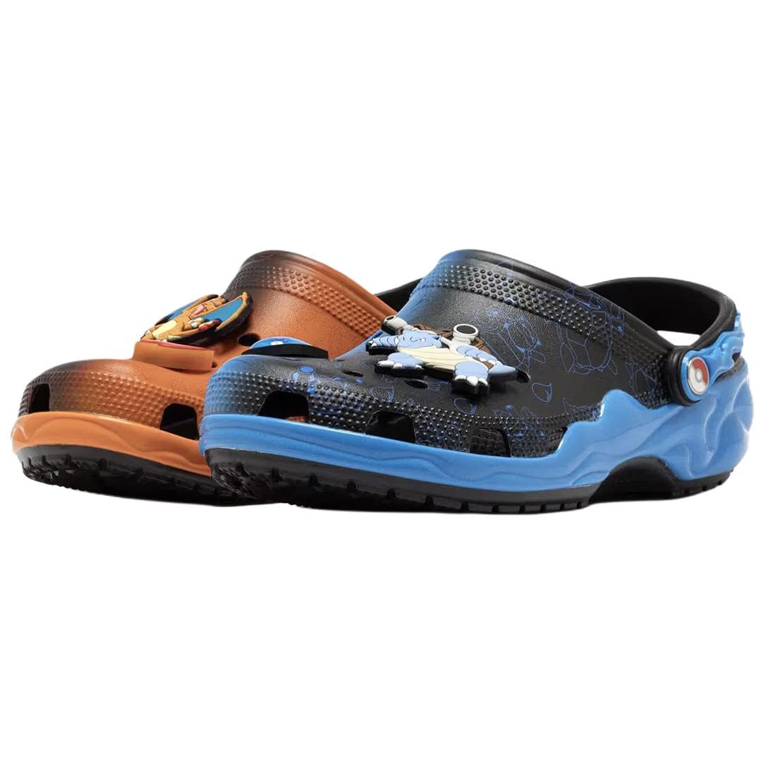 Сабо Crocs Classic clog Покемон Чаризард Vs. Бластойз Сабо резиновые унисекс черный - изображение 3
