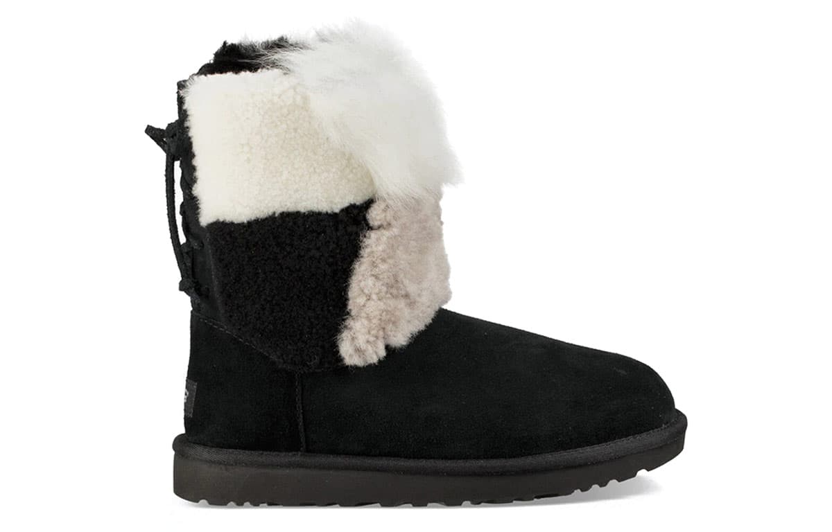 Ботинки зимние UGG Classic Short Patchwork Fluff - изображение 2