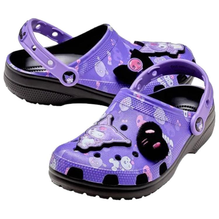 Сабо Crocs x KUROMI Классические KUROMI Sabo Резиновые Женские Фиолетовые - изображение 4