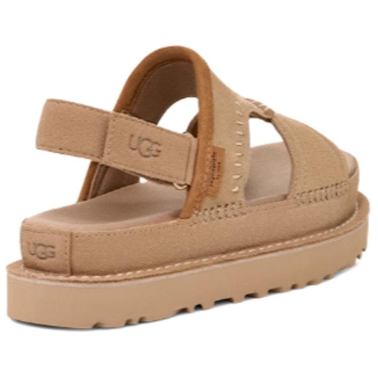 Шлёпанцы UGG Goldenstar one Шнуровые сандалии женские Светлый умбра - изображение 4