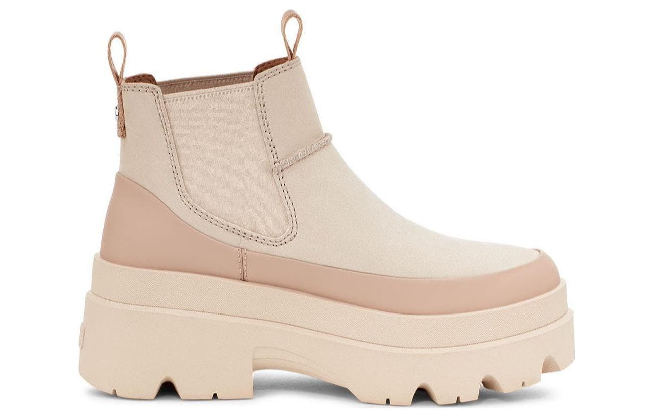 Ботинки челси UGG Кожа Короткий Челси Женские Цвет морской соли - изображение 2