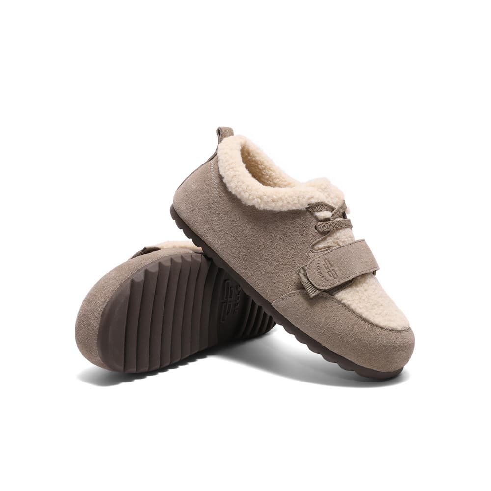 Тапочки Белль Спилок коровья Минимализм Тост Birkenstock Теплоизоляционный С флисовой подкладкой Fashion Versatile Тапочки - изображение 6