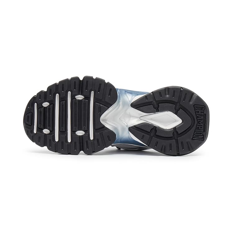 Кроссовки Champion Tooth Shark Shoes Пава Броня Низкие Кроссовки Мужские Серебристо-Белые Синие Агат - изображение 5