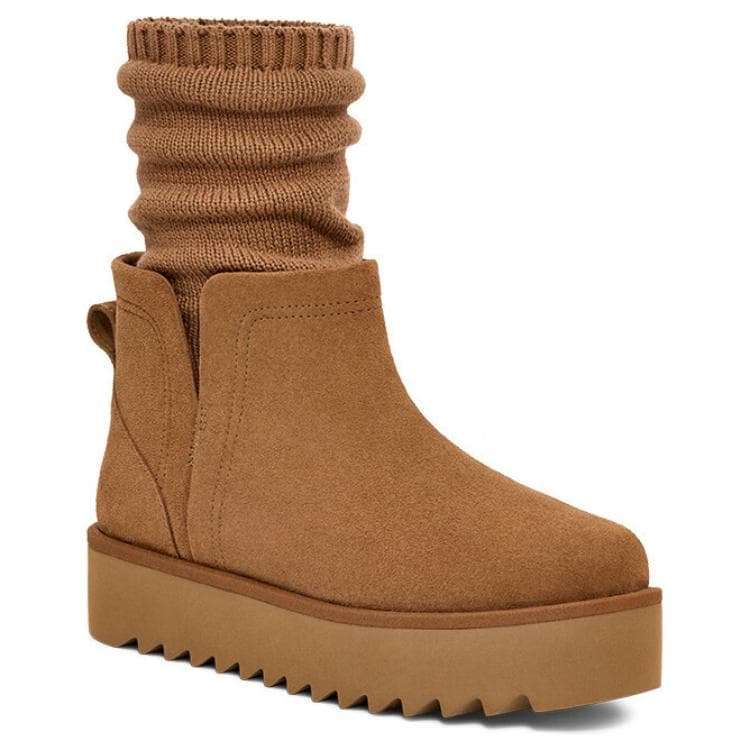 Ботинки зимние UGG Classic Novelty Короткие Снежные Ботинки Унисекс Коричневые - изображение 4