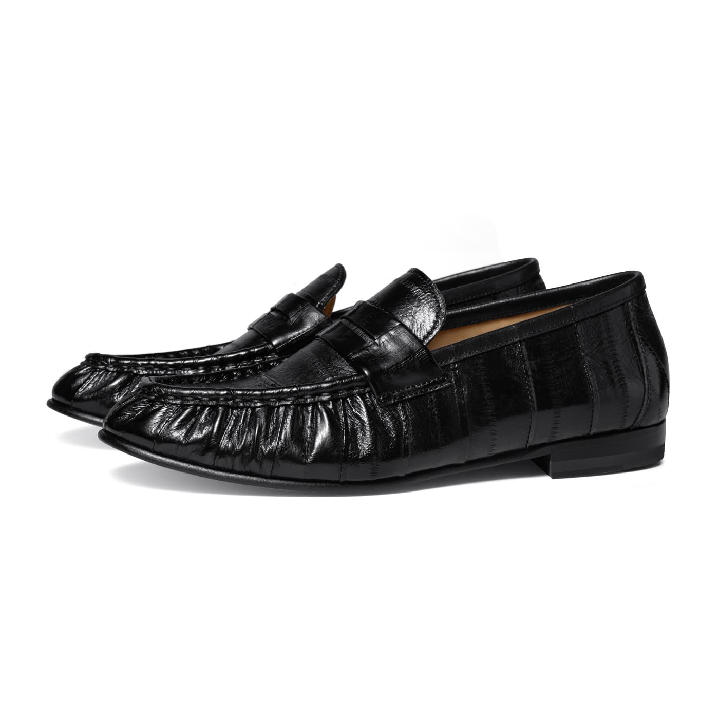 Лоферы THOM WILLS Британский Универсальный Slip On Slip On Стиль "Старые деньги" Кожа Лоферы Женские Черный - изображение 2