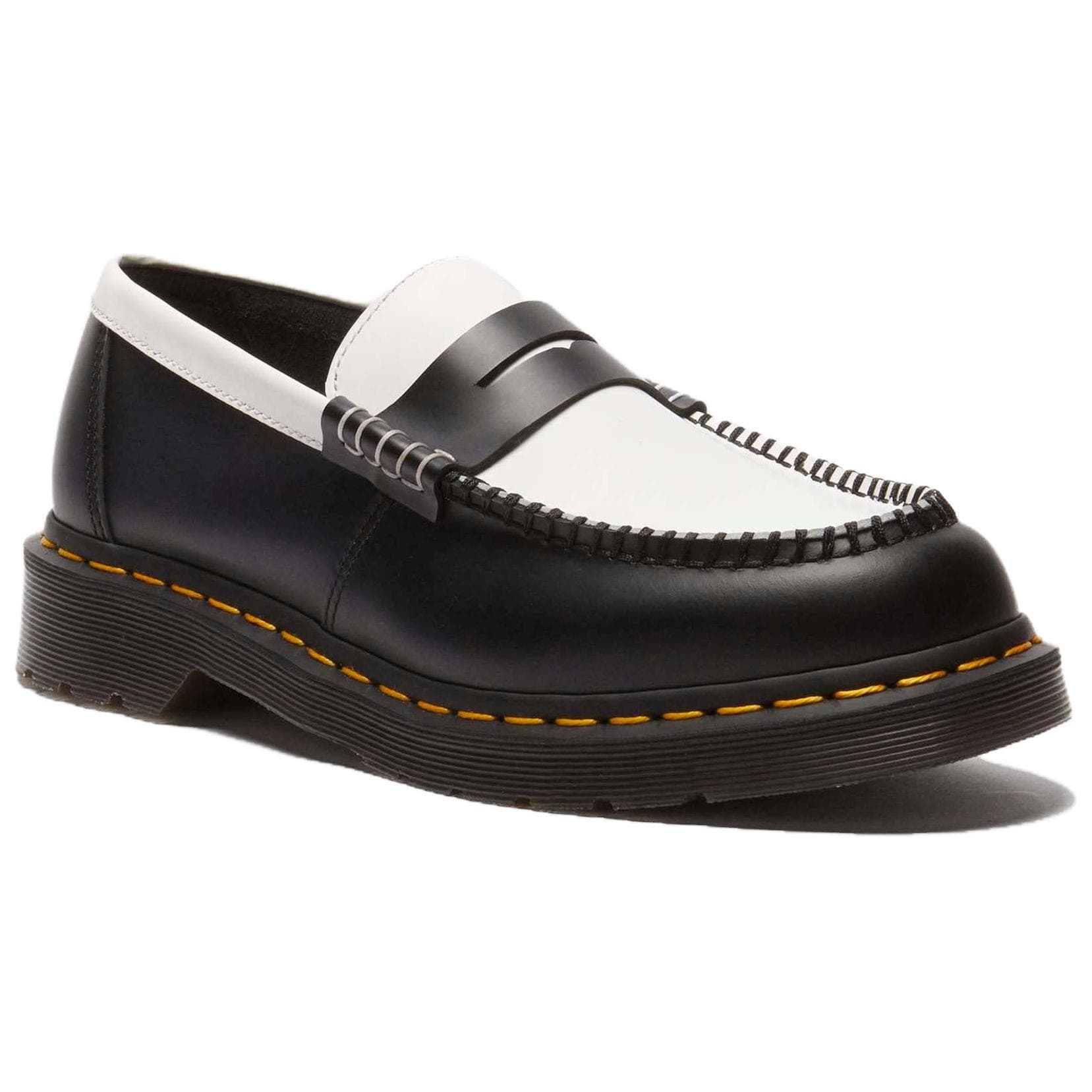 Лоферы Dr.Martens Penton кожаные лоферы унисекс черные белые - изображение 2