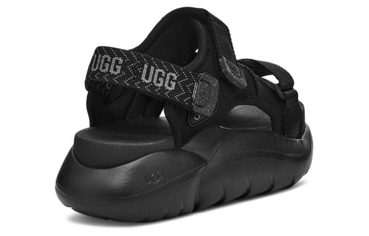 Сандалии с ремешком UGG Ткань Пляжные Сандалии Женские Черные - изображение 3
