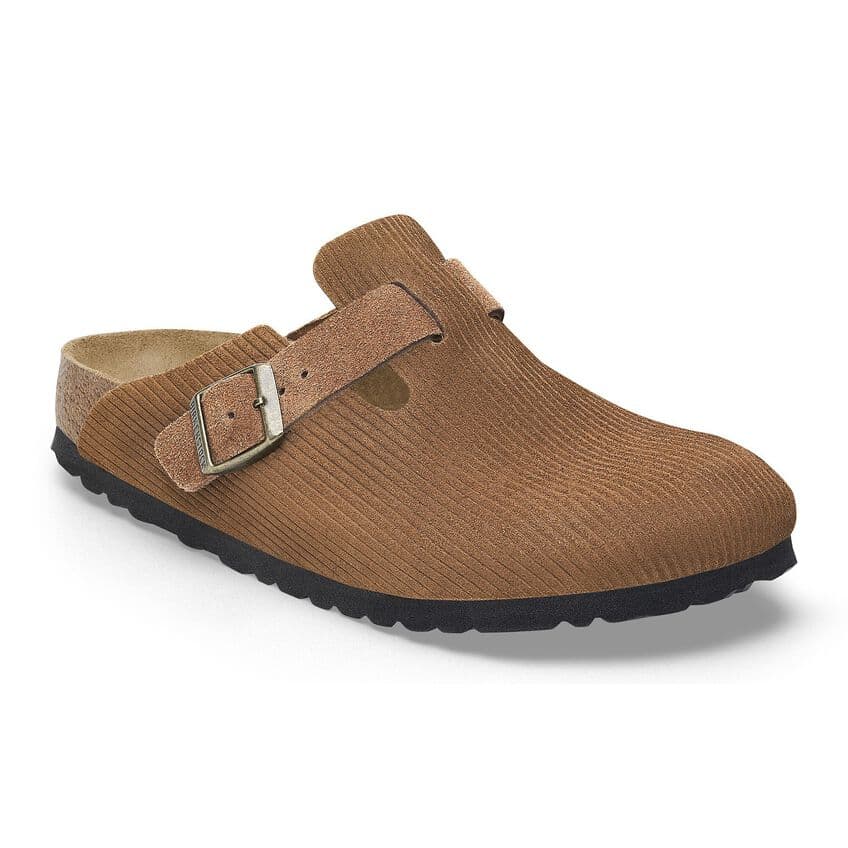 Сандалии Birkenstock Boston Винтаж ЭВА Износостойкий Антибактериальный Быстросохнущий Противоскользящий Тапочки с закрытым носом Унисекс Чайно-коричневый - изображение 2