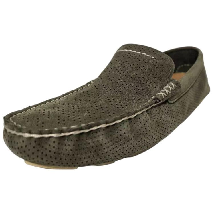 UGG HENRICK Stripe PERF Лоферы с резиновой подошвой Мужские Мохово-зеленый - изображение 4