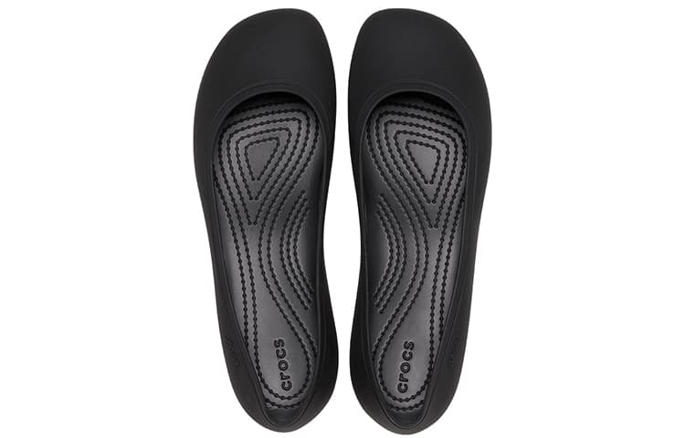Тапочки Crocs ПУ (полиуретан) Женская Повседневная Обувь Женская Черная - изображение 4