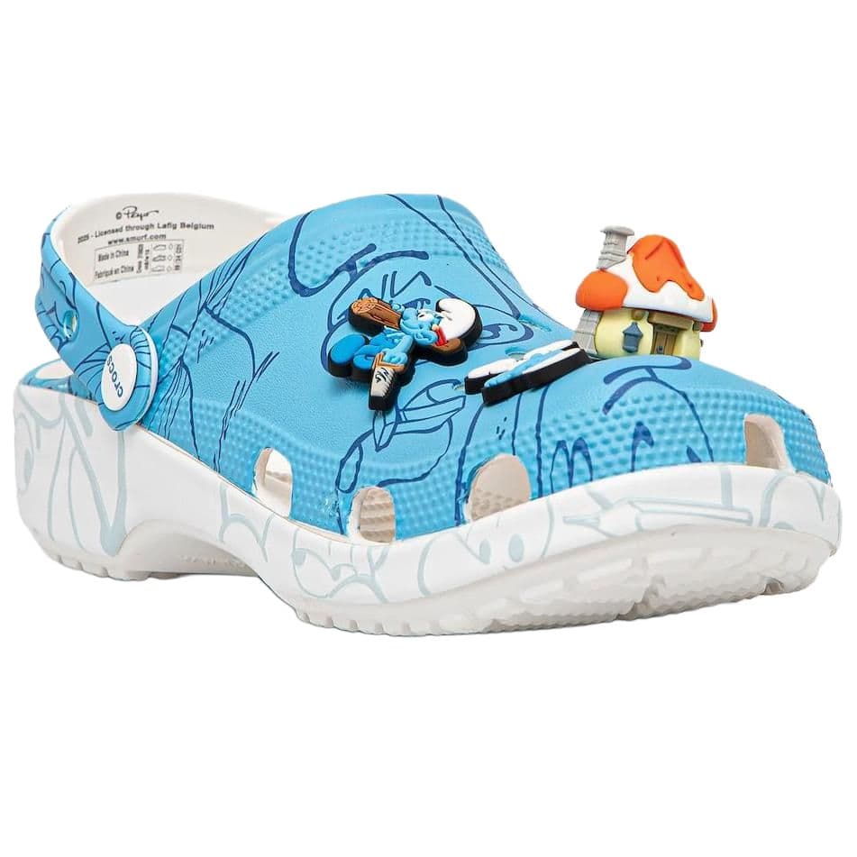 Сабо Crocs Классический SMURFS Sabo Резиновые Унисекс Синие - изображение 2