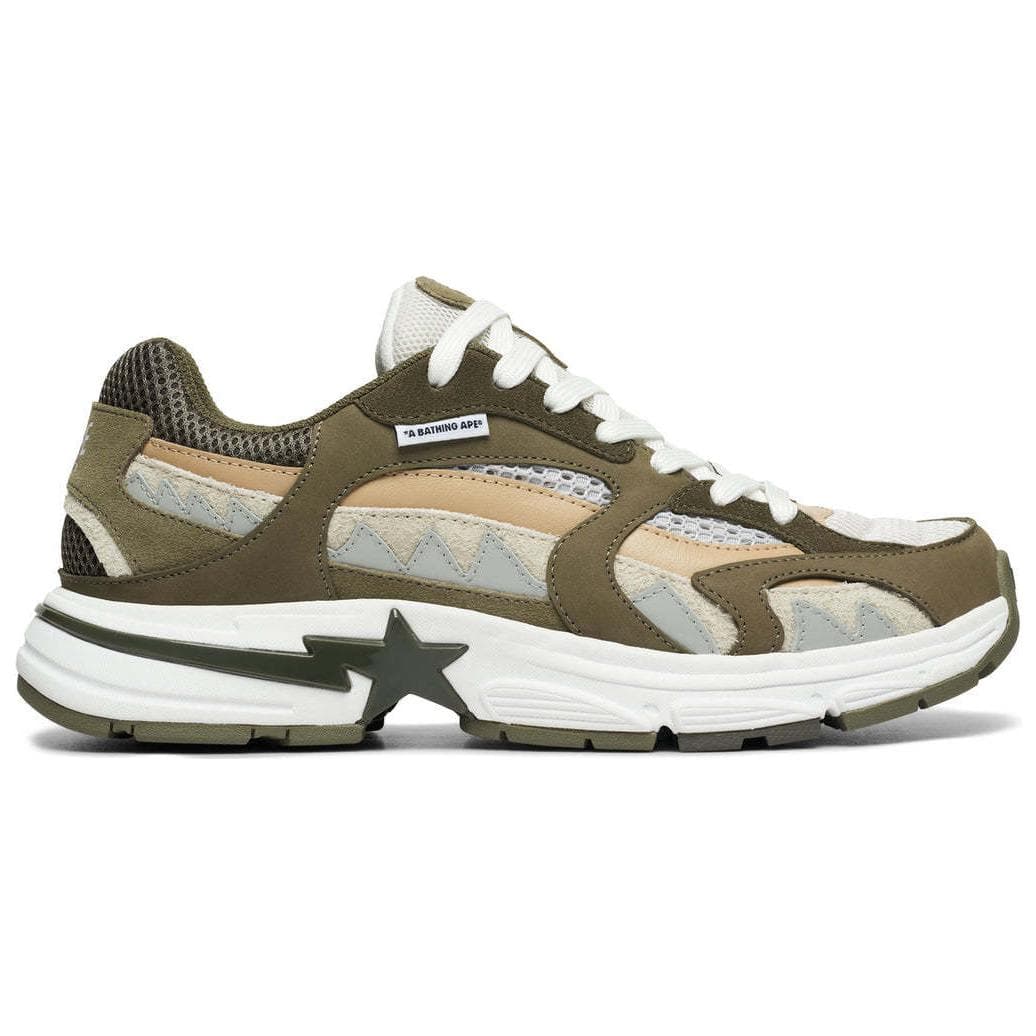 Кроссовки A BATHING APE SHARK STA Коровья кожа Противоскользящие Низкие повседневные мужские туфли - изображение 2