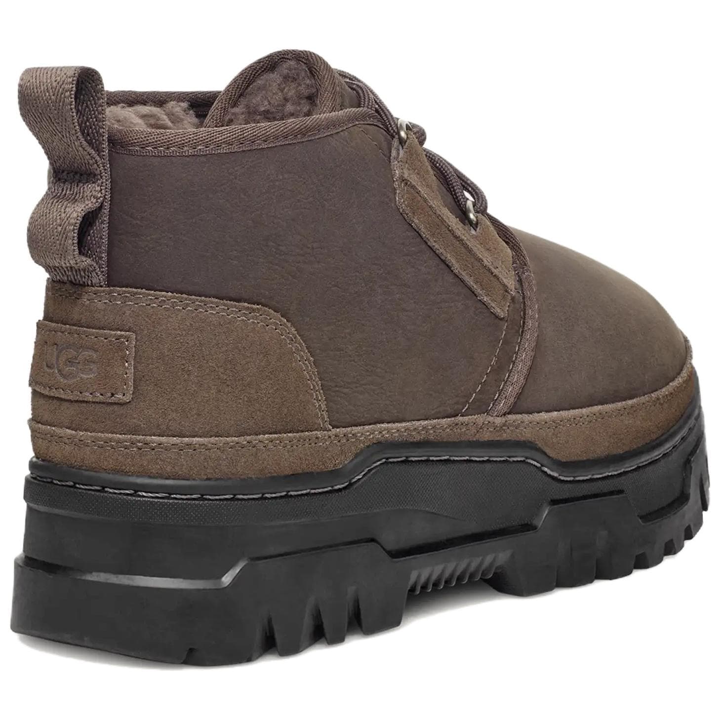 Сапоги UGG Мужские ботильоны из кожи цвет умбра - изображение 3