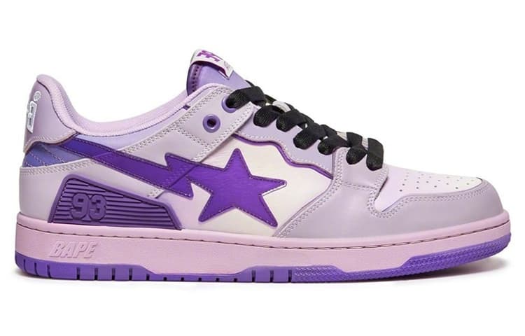 Кроссовки A BATHING APE SK8 STA Purple Gradient - изображение 2