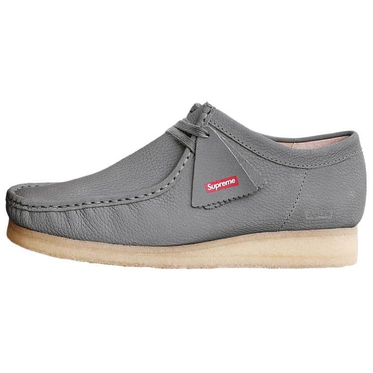 Кроссовки Supreme X Clarks Originals WALLABEE Низкие кеды Повседневная обувь Унисекс Серый - изображение 1