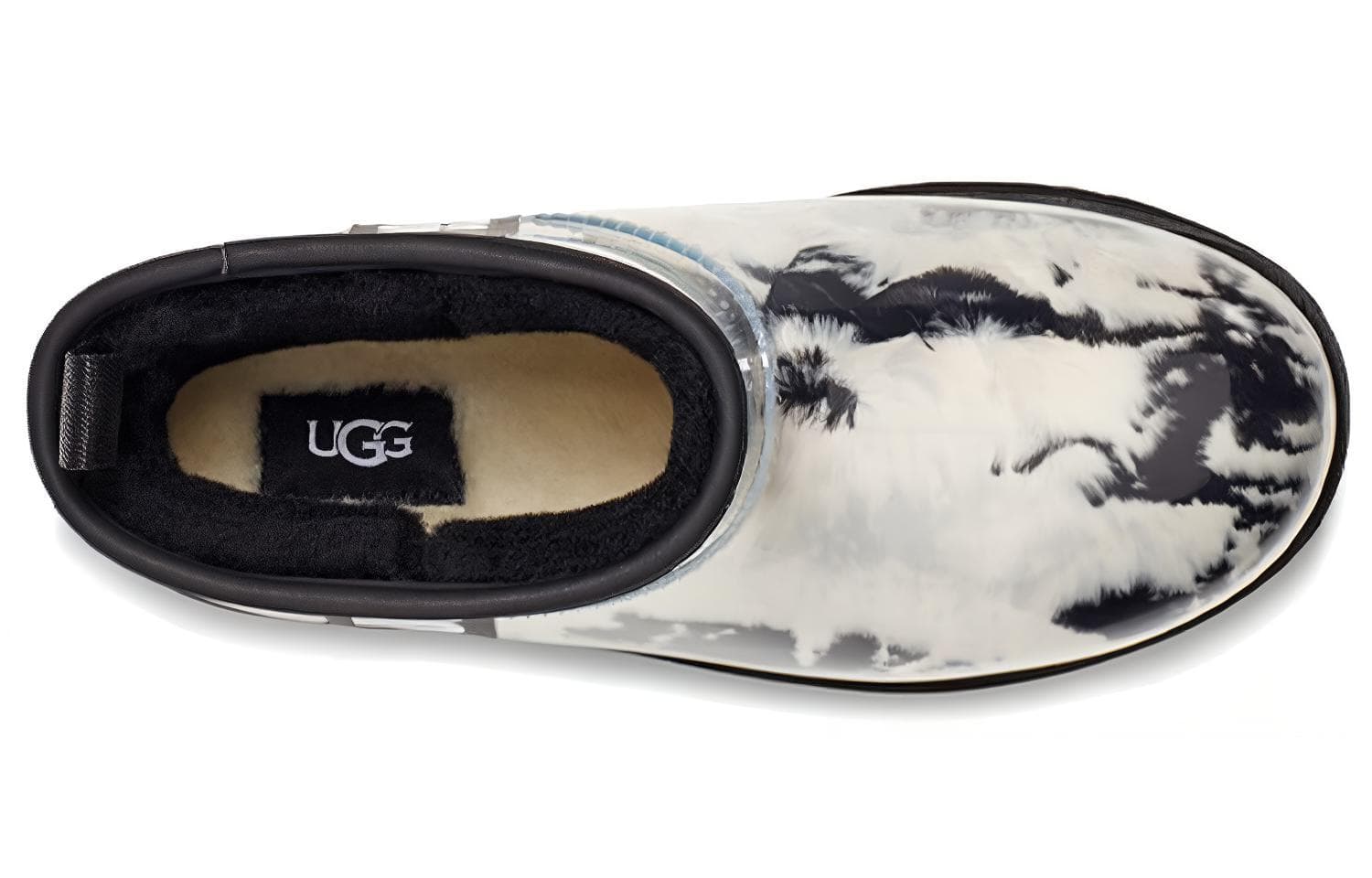 Ботинки зимние UGG Classic Clear Mini Marble Black White - изображение 3