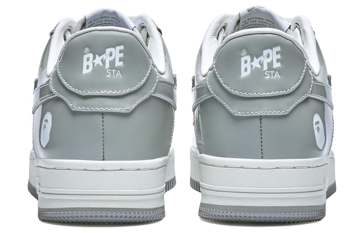 Кроссовки A BATHING APE STA Low Grey White - изображение 3