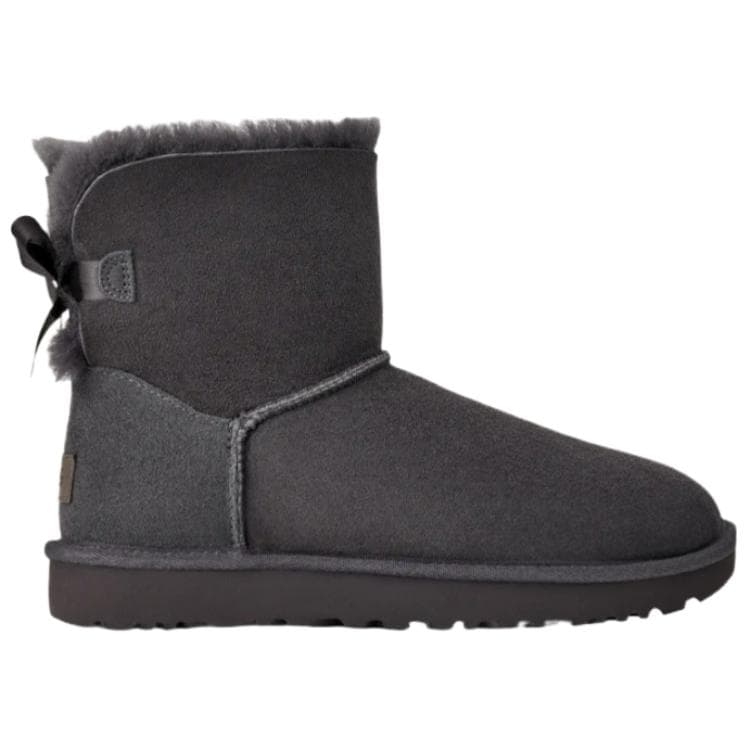 Ботинки зимние UGG Mini Bailey Bow II Зимние ботинки Женские Обсидиан - изображение 2