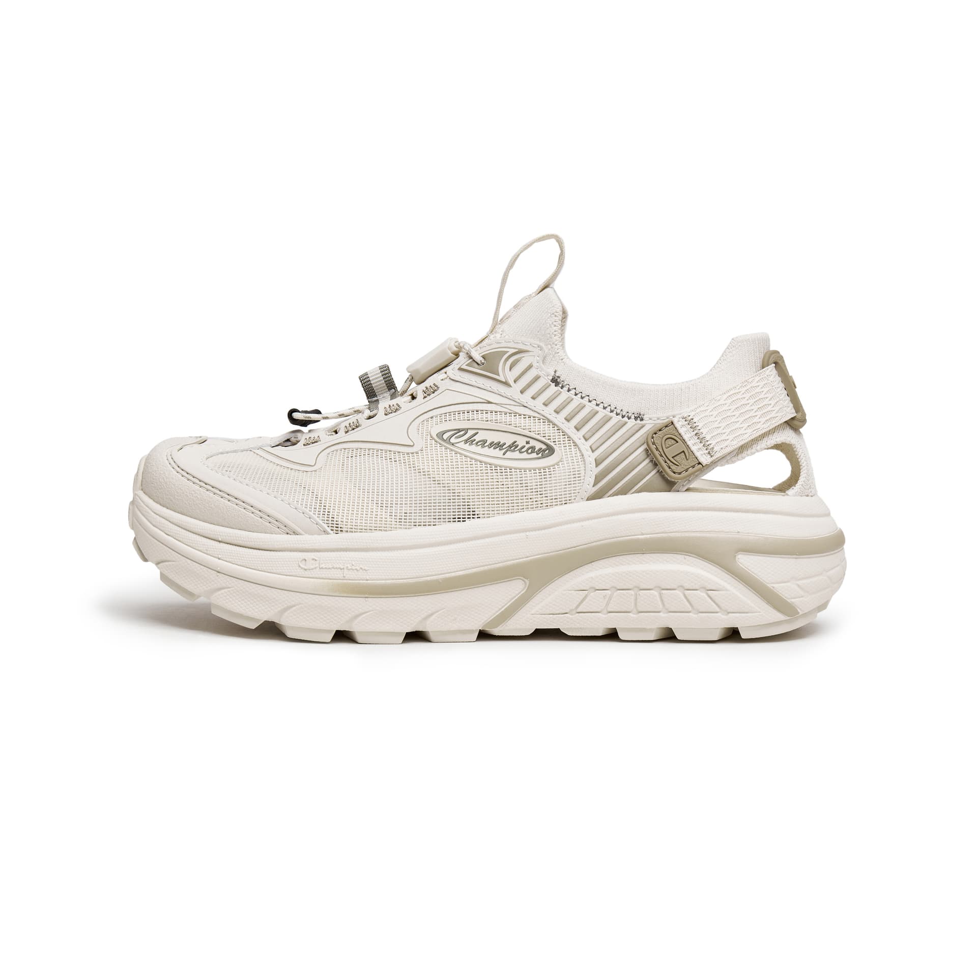 Шлёпанцы Champion Spark Synthetic Leather One Шнуровка Сандалии Мужские Лен Песочный - изображение 1