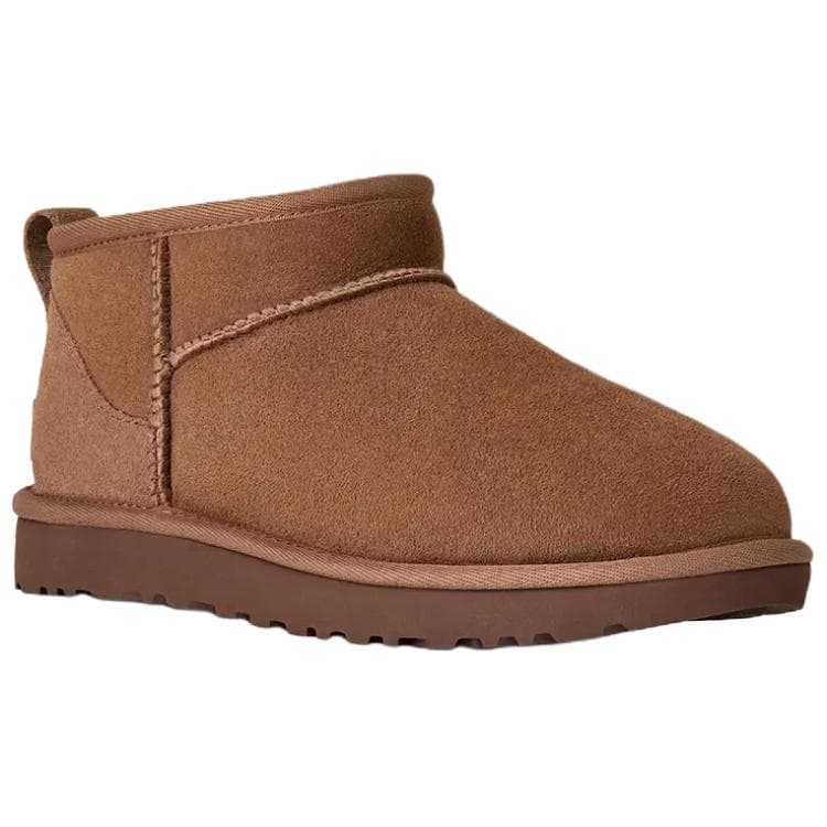 Ботинки зимние UGG CLASSIC ULTRA MINI с флисовой подкладкой универсальные комфортные ботинки для снега женские коричневые - изображение 2