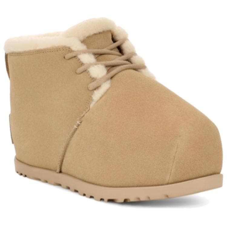 Ботинки зимние UGG Спилок Коровья Кожа Короткие Снежные Ботинки Унисекс Горчичный - изображение 2