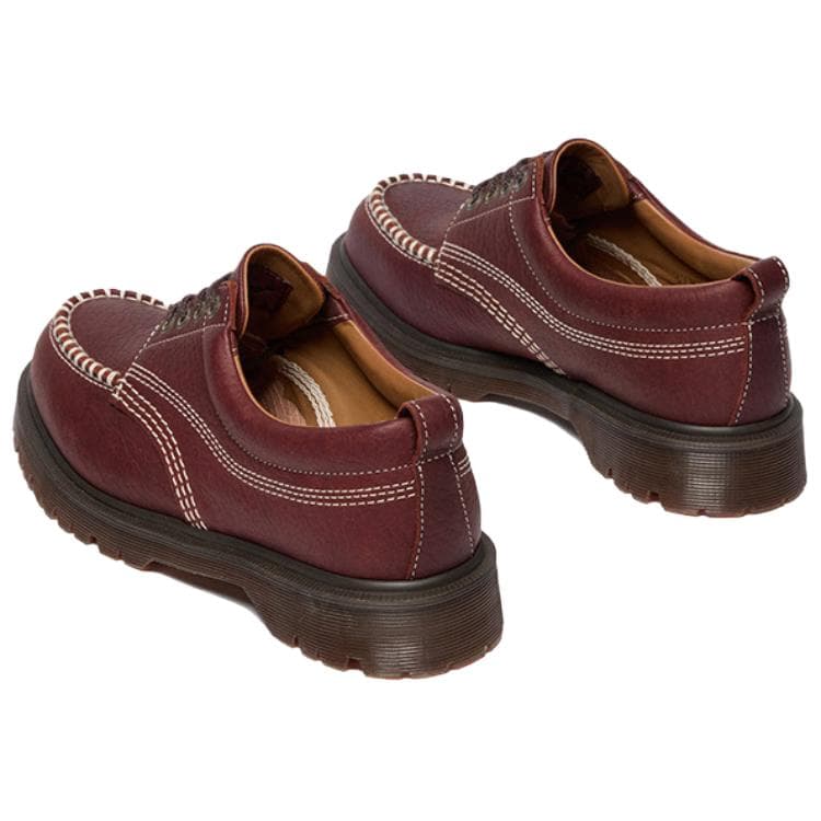 Dr.Martens AMP Коровья кожа Повседневные кожаные туфли Унисекс Темно-красный - изображение 3
