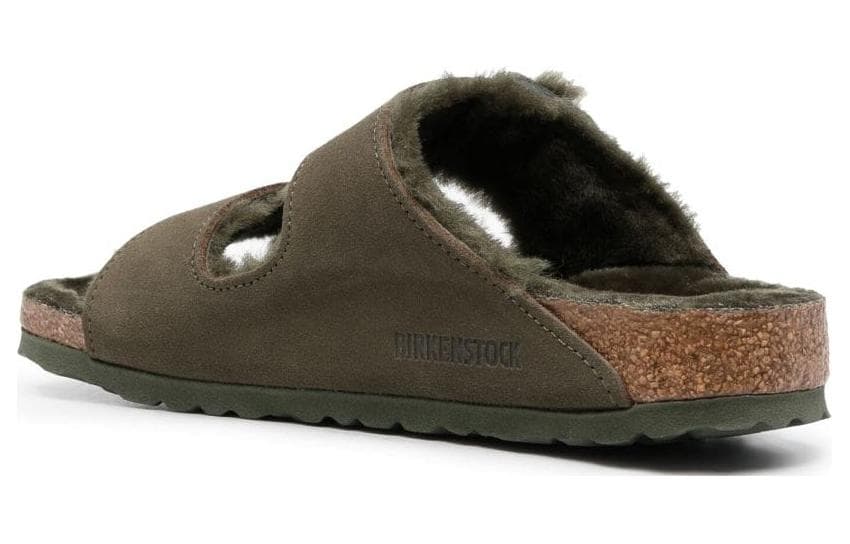 Сандалии Birkenstock Штанфели из искусственной замши женские оливково-зеленый - изображение 5