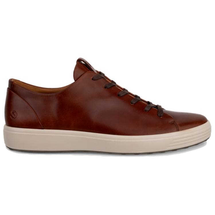 Кроссовки Ecco Soft 7 Кожа Низкие Кроссовки для Скейтбординга Мужские Коричневые - изображение 2