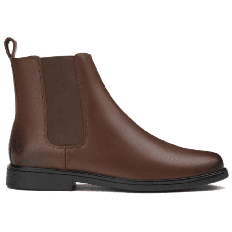 Ботинки челси Clarks Коровья кожа Короткий Челси Мужской Коричневый - изображение 2