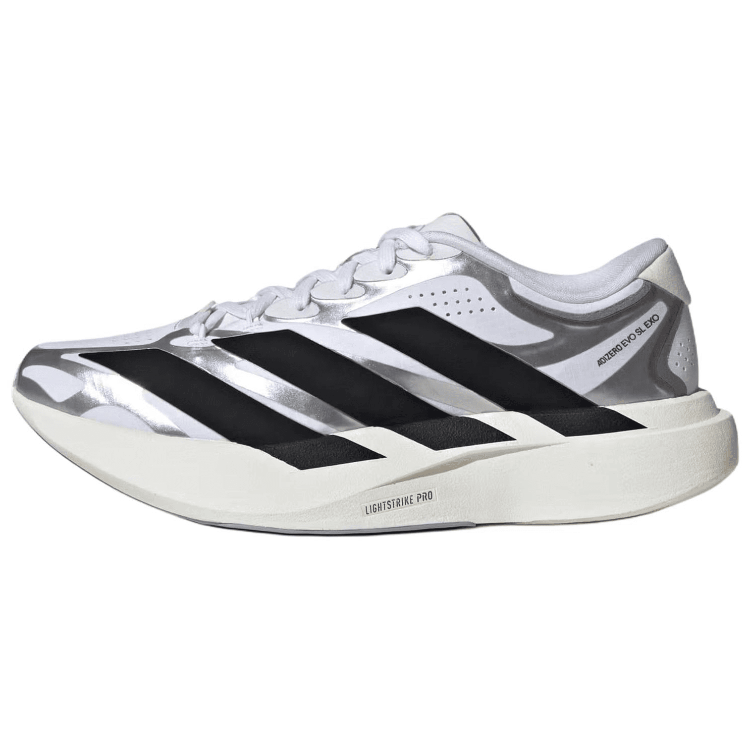 Кроссовки для бега Adidas Adizero Evo SL визуально увеличивает рост Марафон Беговые кроссовки Женские Белый Черный - изображение 1
